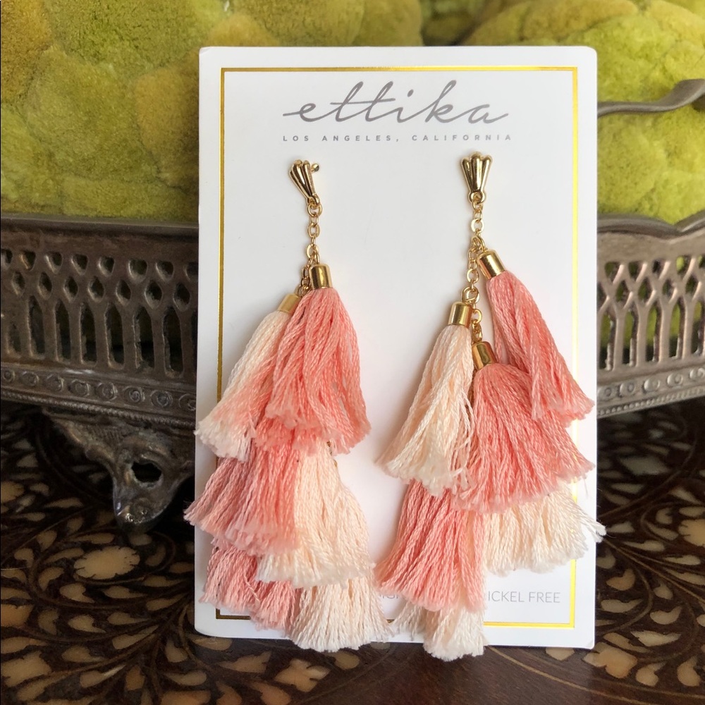 Ettika tassel earrings